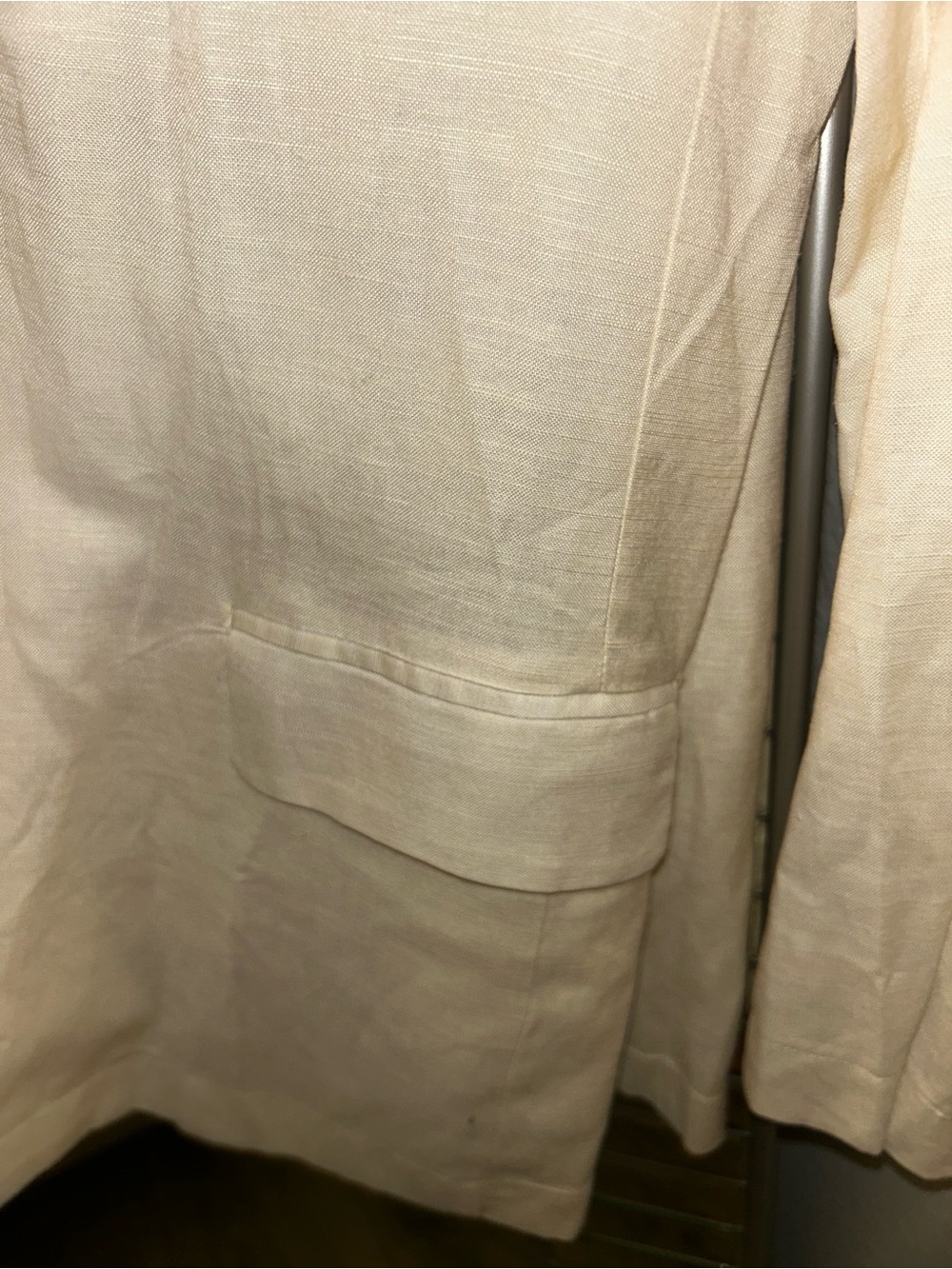 glam Cream Open-Front Blazer Jacket & Shorts - Picture 4 of 5